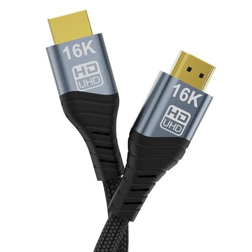 CHENLENIC Cavo HDMI 16K 10K 8K, HDMI2.2 Cavo Ultra Alta Velocità 96 Gbps 16K@30 Hz 8K@60 Hz 4K@240 Hz, con HDCP 2.3 & HDR10 eARC compatibile con PS5/Xbox/Roku TV/PC Gamer/Blu-ray
