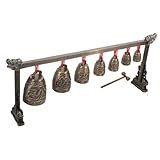 Milisten Carillon Chinois Antique Vintage Instrument de Musique Percussion avec Cloches Ro...