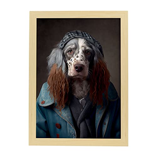 DECORAZIONE PARETE CON IMMAGINI E STAMPE ARTISTICHE - Stampa Artistica Murale Perfetta per un Regalo o Per decorare il tuo Studio o la Tua Attività, o gli Interni della tua Casa per la Tua Giornata o Occasioni Speciali come Compleanni, Lauree, Halloween, Feste a Tema... - Illustrazioni decorative di arte realistica in stile fotografico a colori. Poster con simpatici temi animali per camerette e spazi comuni. Ideale per decorare e combinare in qualsiasi stanza.