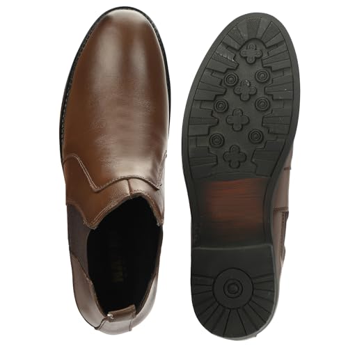 Image of NARKI Leather Chelsea Boots for Men|Soft Cushioned Insole, Slip-Resistance for Men 7003