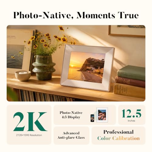 Image of Pexar VivKeep Pro 12.5 inch 2K WiFi Digital Picture Frame