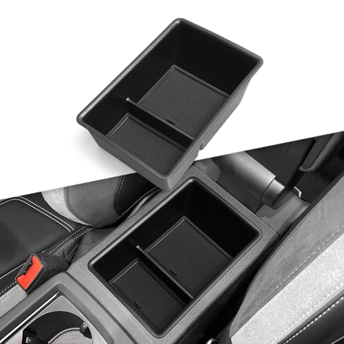 Vide-poche accoudoir Audi Q3 2023 2024 en ABS noir haute résistance