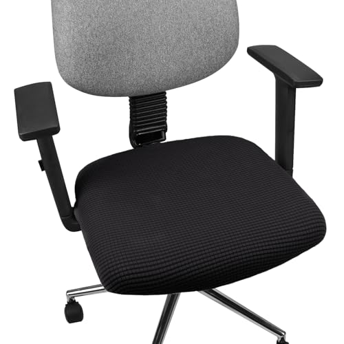 Yikko-Soft-Stretch-Spandex-Jacquard-Slipcovers-Corn-Grain-Texture-Chair-Slipcovers-fit-for-OfficeDining-RoomBarWedding-Chair-Seat-Cushions-Washable-Removable-Home-Decor-1-Black Yikko Soft Stretch Spandex Jacquard Slipcovers Corn Grain Texture Chair Slipcovers fit for OfficeDining RoomBarWedding Chair Seat Cushions Washable Removable Home Decor 1 Black