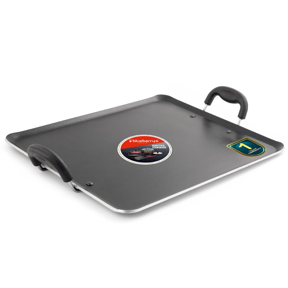 Blueberrys Non Stick Dosa Tawa Big Size for dosa,chapati & pathiri - Large Rectangular Dosa Tawa Non Stick with Aluminium Body (B09J12W7K7) Amazon Price History, Amazon Price Tracker