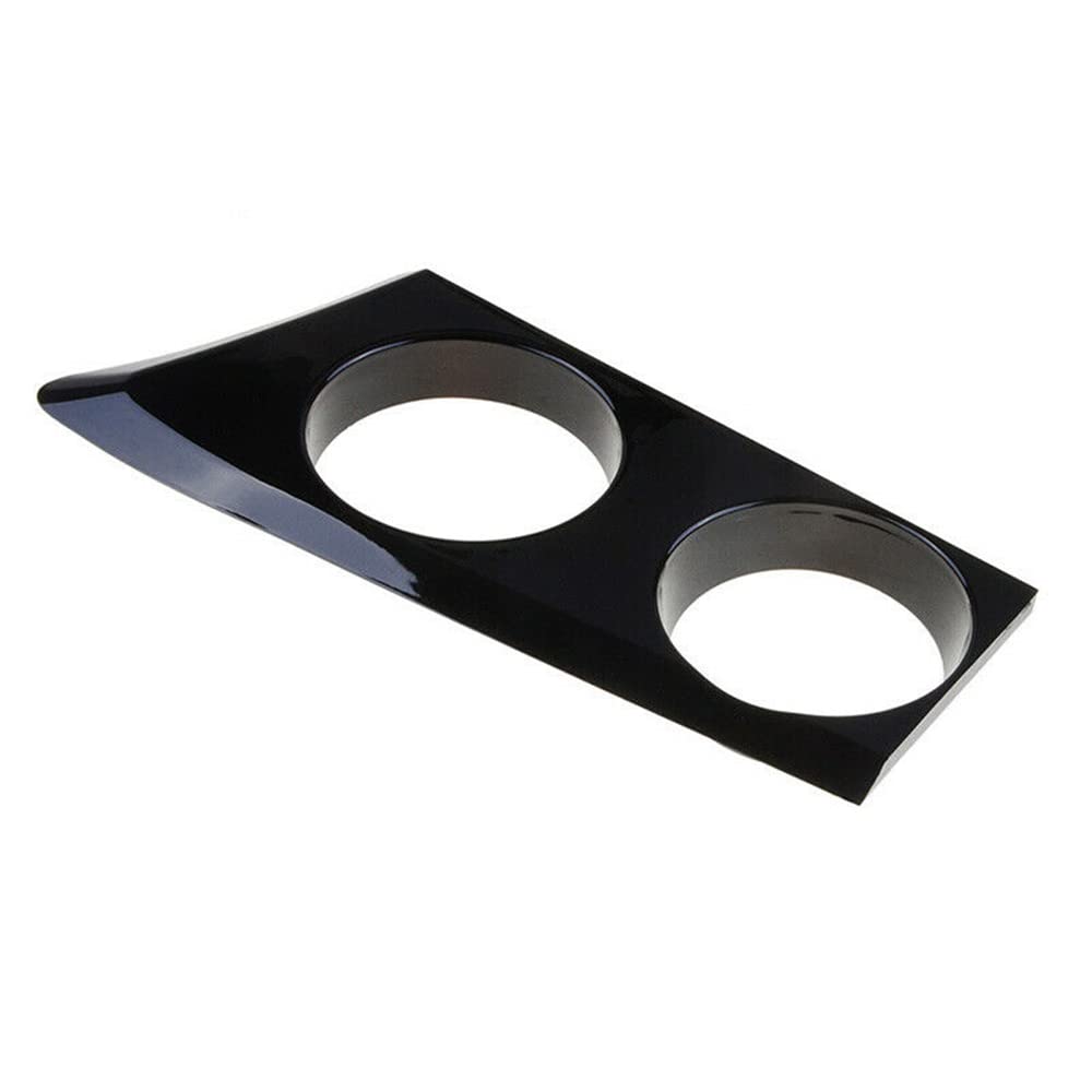 Couvercle de porte-gobelet automatique Compatible avec BMW Série 1 116 116i 118 118i 120 120i E87 E81 E82 E88 Noir/motif en fibre de carbone ABS Décoration de console avant gauche ou à droite