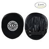 Boxing Training Mitt Punch Mitt For Karate Muay Thai Kick Black,1pcs