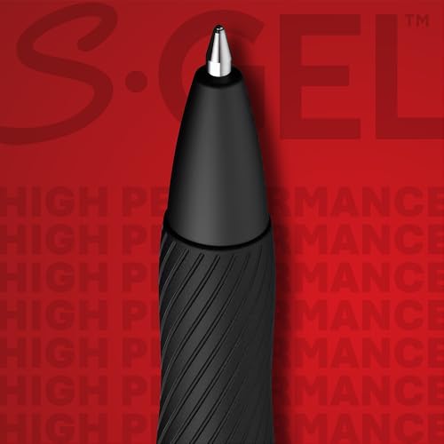 Sharpie S-Gel, Gel Pens, Medium Point (0.7mm), Black Gel Ink Pens, 4 Count - image 4