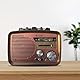 Retoo Radio Bluetooth FM Retro Nostalgie Kofferradio Gehäuse in Holzoptik Vintage Radio Kompaktanlage Unterstützt USB SD Karten Slot Einfaches Küchenradio für Büro Zuhause Senioren