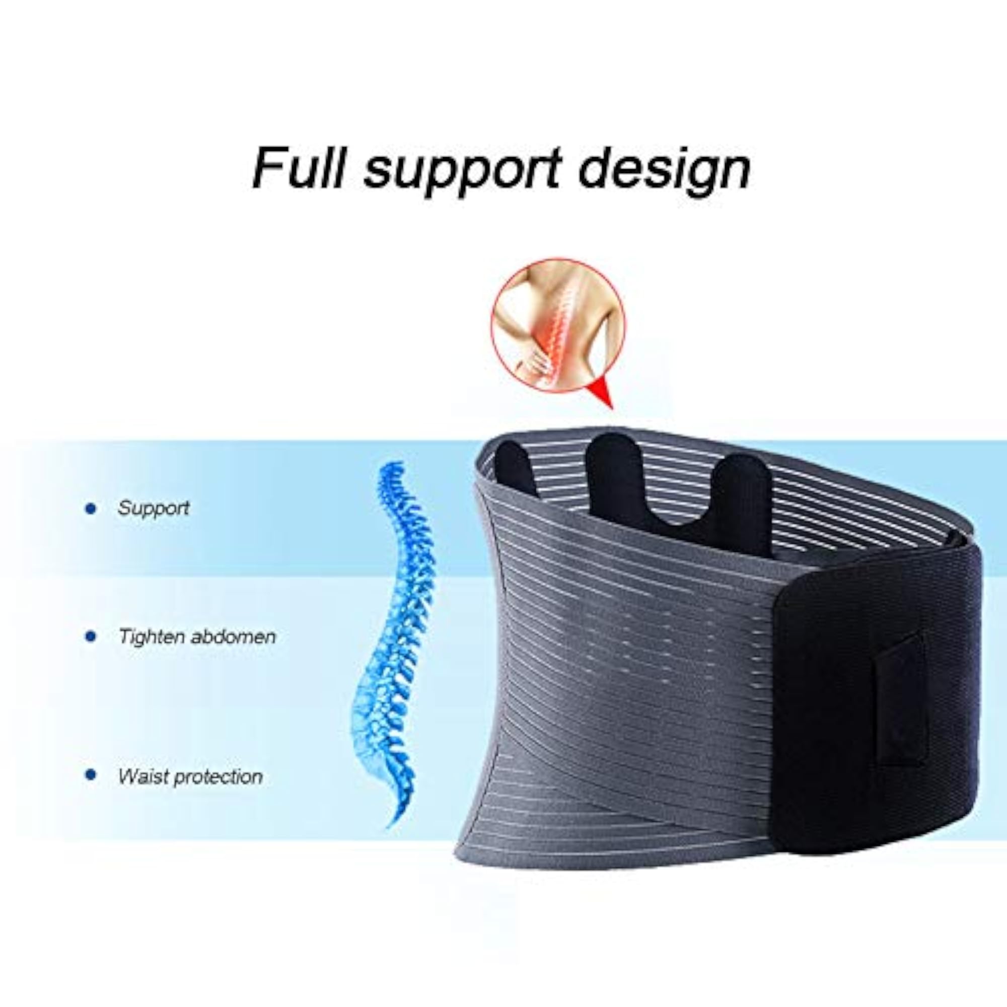 Waist Brace, Long Lasting Labor-Saving Belt for Outdoor Use