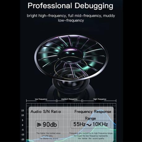 Diagram showing audio S/N ratio and frequency response range