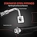 A-Premium Front Brake Hydraulic Hose Compatible with Dodge, Chrysler, Ram and Volkswagen Models - Grand Caravan 2008-2012 2018-2020, Town & Country 2008-2012, C/V 2012 2015, Routan 2009-2014, 2-PCs