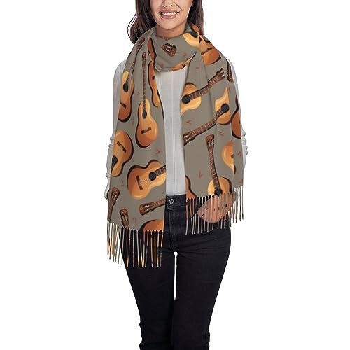 Guitar Musical Instrument Scarf Winter Soft Warm Scarfs Fashion Scarves for Women Comfortable Long Shawl Wrap Gifts3
