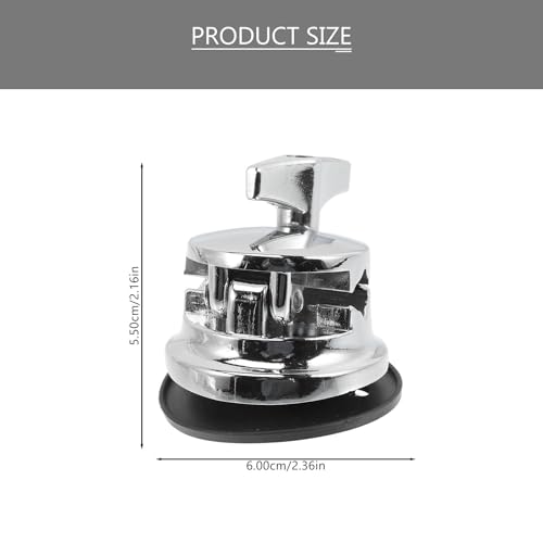 Base de pata para tambor tom de aleación de zinc, accesorio metálico compatible para instrumentos de percusión y kits de batería, accesorio durable miniatura 4