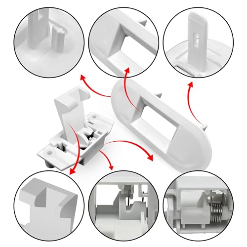 WH01X27954 Washer Lid Lock Switch Combination Set Compatible for Ge Washer Lid Lock Switch Replacement Parts–Fixes Start Issues, Cycle Stops, Lid Lock, Spin, Drain, Error Codes & Noises