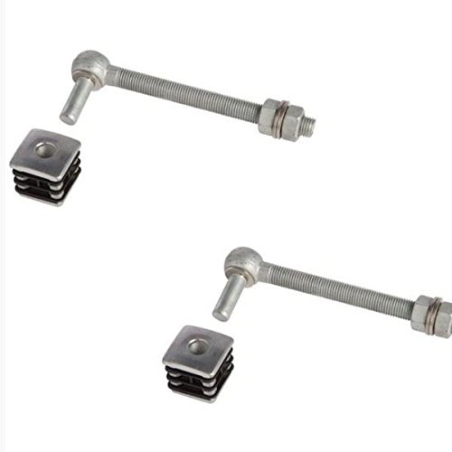 Charnières M16 portillon jardin Locinox alu robustes