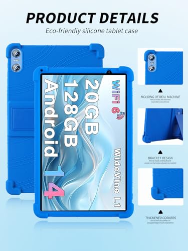 Protection tablette Biegedy B22 silicone 10 pouces 2025 bleu - 3
