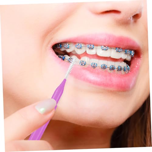 SAFIGLE 50Stücke Teiliges Interdentalbürsten für Zahnpflege mit Borsten Effektive Zahnreinigung für Zahnzwischenräume Ergonomisches Design für Optimalen – Bild 5