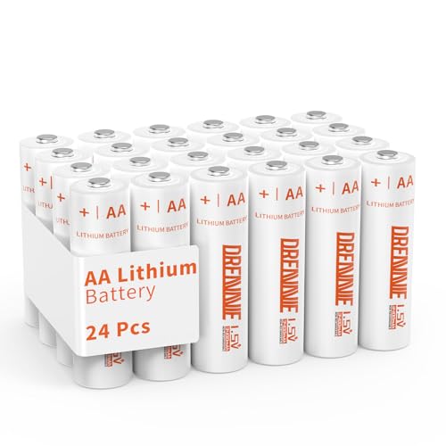 DREAMME Lithium Batteries AA [Non-Rechargeable]- 1.5V Double A Premium Lithium AA Batteries for...