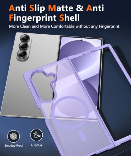 Image of FNTCASE for Samsung Galaxy Z-Fold-8-Ultra Case Samsung Z Fold 7 Matte Case | Compatible with Magsafe, Screen Protector, Anti Yellowing, Military Grade Drop Protection, Shockproof, Translucent Cases