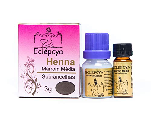 Henna Sobrancelhas Eclépcya Marrom Média 3g