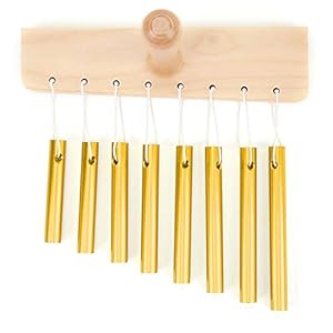 Kleine windgong, herdenkingswindgong Herdenkingswindgong met hamer voor buitenterrasdecoratie(goud)