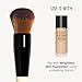 Bobbi Brown Full Coverage Face Brush | Round-Head Makeup Brush for Blending Liquid Foundation