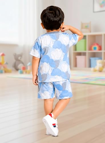 Image of 3BROS Baby Boys & Baby Girls Cotton Hosiery Clothing Set Half Sleeves T-shirt with Matching Pants (DB20HS6027 Parent)