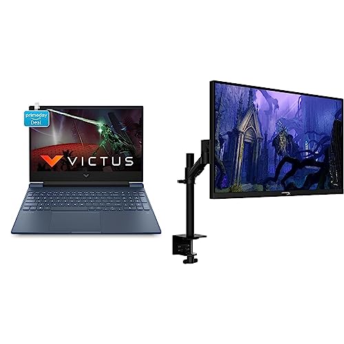 Image of HP Victus Gaming Laptop 12th Gen Intel Core i5-12450H 15.6 inch(39.6 cm) FHD IPS Gaming Laptop & HyperX Armada 27 QHD Gaming Monitor (64V70AA#ACJ)