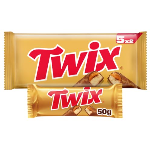 Twix Barritas Chocolate con Leche Galleta y Caramelo Pack 5 u. x 50g