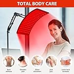 Red Light Therapy Lamp for Body, Infrared Light Therapy Lamps with Stand 660nm Red Light &850nm Near Infrared Light Therapy Lamp Device for Body at Home with Eyes Protection Goggles（Brown Black） - Image 2