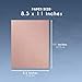 96 Sheets Dusty Rose Paper for Arts and Crafts, Letter Size Stationery for Scrapbooking (8.5 x 11 Inches)