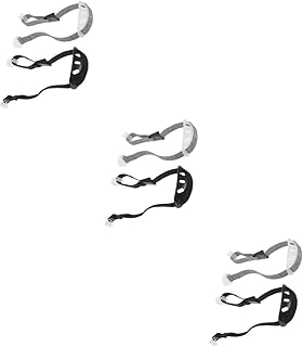 GANAZONO 6 Peças De Alça De Queixo Para Capacete Acessórios Para Chapéu Cinto De Segurança Universal Alça De Queixo Ajustável Alça De Queixo Com Suporte Protetor Chapéu De Construção