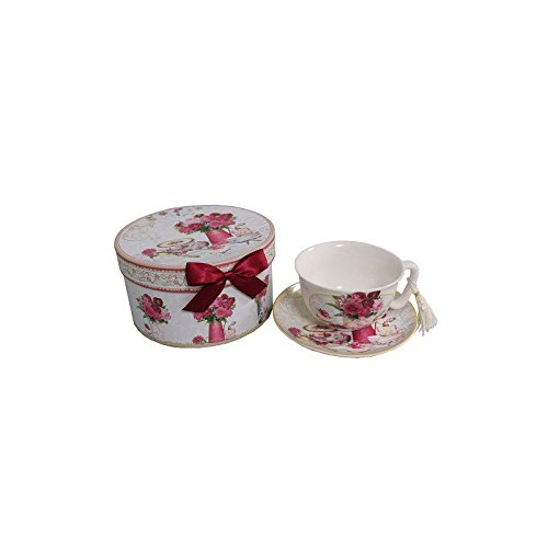 Coffret sous tasse en porcelaine Antic Line le cadeau idéal pour amateurs de café et de thé
