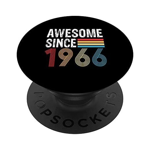 Impresionante Desde 1966 Cumpleaños 1966 Vintage 1966 Año PopSockets PopGrip Intercambiable