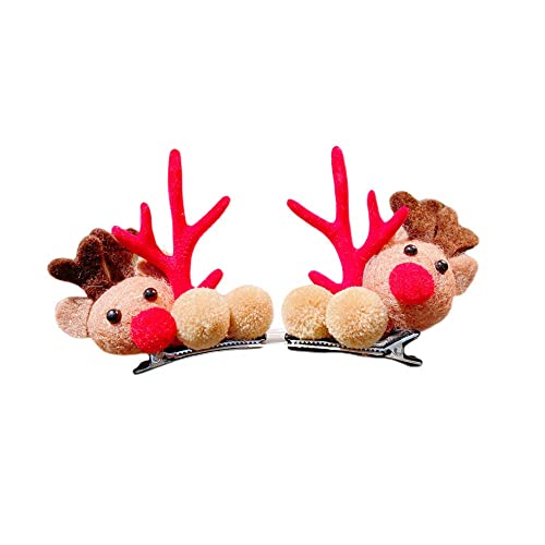 Christmas Hair Accessories Horn Hair Clips Hair Barrettes Stocking Gift for Girls and Women Holiday Hair Bows Cute Deer Antler Hair Pins (Deer Design) Christmas Hair Accessories Horn Hair Clips Hair Barrettes Stocking Gift for Girls and Women Holiday Hair Bows Cute Deer Antler Hair Pins (Deer Design)