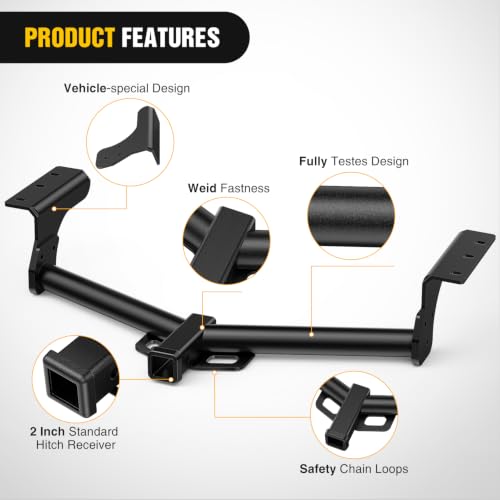 Image of Nilight 2 inch Receiver Tow Hitch for Toyota RAV4 2006-2018