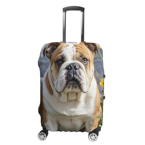 Housse de bagage bouledogue lavable pour protéger une valise contre les rayures de soute