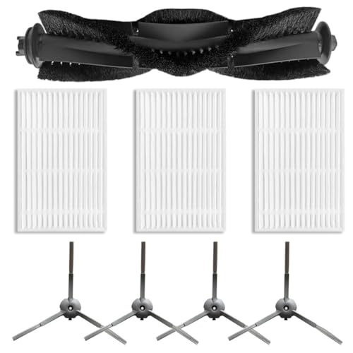 JoyousMall Kit de filtro de cepillo principal de repuesto para ILIFE V20, para Lydsto R1D Edge, Vyzzle D10, para Lesar L10, para roidmi Eve Robot Aspirador Accesorios