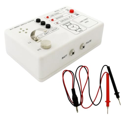 S1 Deluxe Star - Comprobador de cuarzo para relojes de pulsera, Blanco