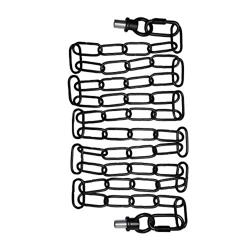 Image of 5.6 Feet Heavy Duty Pendant Light Fixture Chain, Permits Installation of Chain-Hung Fixtures on High Ceilings with Max Fixture Weight of 65 Pounds-Black