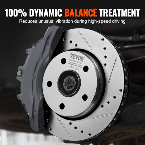 image for VEVOR Front and Rear Brake Kit Compatible with 2007-2017 Jeep Wrangler