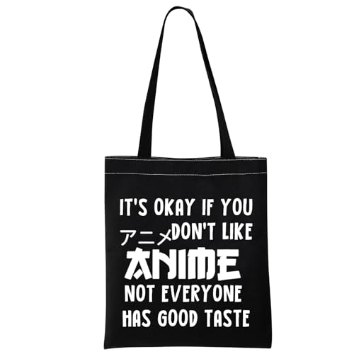 PlimPlom Anime Sacca In Cotone Bianco - Otaku Merch - Giappone Sensei Sacchetto di Tessuto - Anime Merch, bianco, Taglia unica