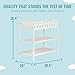 Dream On Me Emily Changing Table in White – Compact & Portable, Solid New Zealand Pinewood, Safety Rails, Two Spacious Storage Shelves, Water-Resistant 1