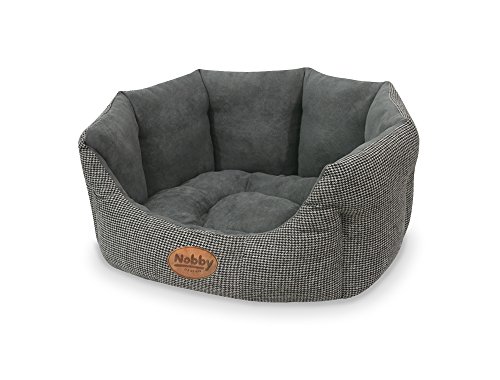 Nobby 70758 Komfortbett oval Josi, grau, 55 x 50 x 21 cm