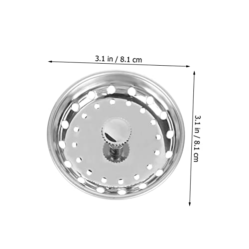 Colador para desagüe inoxidable 3 piezas miniatura 6