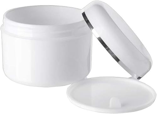 Miniatura 3 de 6 unidades de 8.5 fl oz8 oz blanco vacío plástico cosméticos contenedores con tapa redonda para crema facial DIY exfoliante corporal máscara loción