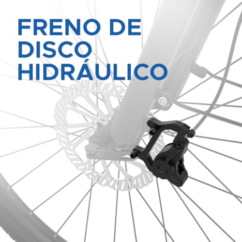 Miniatura 9 de Emotorad T-Rex Air Bicicleta Eléctrica De Montaña Para Adultos Neumáticos 29x2.4 Motor 36v 250w Batería Extraíble 13ah Suspensión Delantera 100mm Frenos De Disco Mecánicos Roja