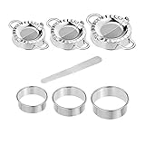 ravioliausstecher messing Technische Daten: Knödelwerkzeuge: Durchmesser 7,5 cm * 1, Durchmesser 8,5 cm * 1, Durchmesser 9,5 cm * 1 und Lieferung von Teigschneidwerkzeugen derselben Spezifikation.