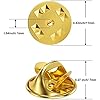 Amazon.com: 50PCS Metal Pin Backings, Locking Pin Backs for Enamel Pins ...