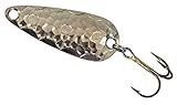 Oldstream Blinker 4cm 5g -Forellenköder zum Spinnfischen auf Hecht & Forelle, Spoonblinker zum Spinnangeln, Spinnköder, Farbe:silberfarben